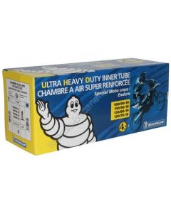 Chambre à air Michelin ULTRA Renforcée 19UHD (HD / Heavy Duty) - 100/90-19 · 110/90-19 · 120/80-19 · 130/70-19 (3.75-19 · 4.00-19) - Valve droite TR4