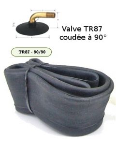 Chambre à air - 2.80-6.5 · 90/65-6.5 · 110/50-6.5 - Valve coudée TR87