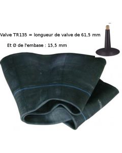 Chambre à air - 9.00-10 (9.50-10) - Valve droite TR135