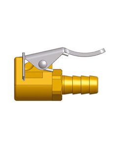 Embout raccord de tuyau de gonflage de Ø intérieur 7 mm - pour fixation sur valve type Schrader (tourisme, moto, poids-lourds)