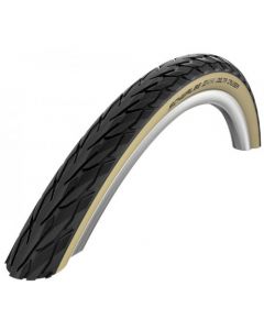 Pneu vélo Schwalbe DELTA CRUISER HS431 Noir à flanc beige - bande anti-crevaison Kevlar®Guard - 700x28C - 28-622 - 28x1.10 - Tringle rigide TT 2PR