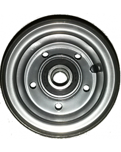 Jante en Acier grise - 2 parties boulonnées - 2.10x4 - TT - ET0 - Moyeu à roulements à billes (6204 2RS) de Ø20x75