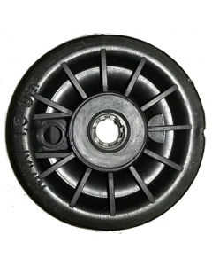 Jante nue Tubeless - 2.10x4 - en plastique noire - 1 seule partie - avec moyeu centré à roulement à rouleaux de 20x75