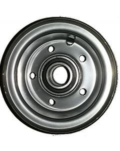 Jante en Acier - grise - 2 parties - GK 2.10x4 - TT - ET0 - Moyeu à roulements à billes (6005 2RS) de Ø25x50