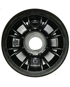 Jante Starco en polypropylène noire - 1 partie - GO 2.25Ax4 H2 TL - Moyeu tube lisse Ø35x71