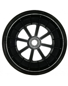 Jante plastique noire - 2.50x8 - Moyeu roulements à rouleaux 25x100