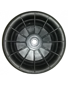 Jante plastique noire - 5.00x8 TT - Moyeu roulements à billes étanche Ø20x100 (6204 2RS)