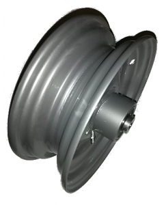 Jante nue routière pour remorque ERKA avec roulement à billes diamètre 12mm et graisseur - 2.50x8 TL - ET0 - Moyeu Ø12x124