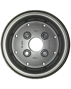 Jante nue routière grise en 2 parties boulonnées - 3.00x8 TT - 4 trous ET0 (sans déport) - Ø60x100xØ13.5