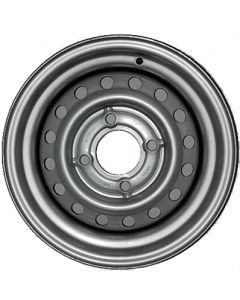 Jante grise nue en acier - 5.00Jx14 (5Jx14) TL / 4 trous - ET0 / entraxe Ø85x130 / trou de fixation Ø18.5 / trou de valve Ø11.3