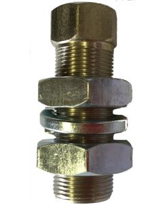 Palier de roue Nickelé de 50 mm de longueur - pour axe de Ø12 mm