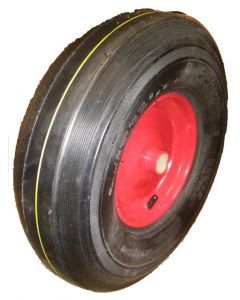 Roue complète SLICK - Duro HF237 - 5.00-8 TT 4PR / Jante acier moyeu tube lisse de Ø35x71 / Valve TR13