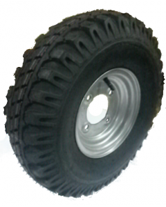 Roue complète remorque - Kenda K385 - 5.00-8 TT 77M 6PR / Jante acier - 4 trous - déport ET0 / entre-axe Ø85x115 /  trou de fixation Ø13.5 / Valve TR413 (de 3/4)