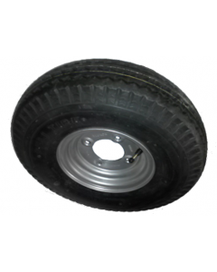 Roue complète remorque - Deli S-378 - 5.70/5.00-8 TL 77M 6PR / Jante acier - 4 trous - déport ET0 / entre-axe Ø85x115 /  trou de fixation Ø13.5 / Valve TR413