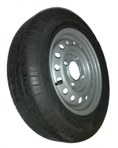 Roue complète remorque 155/70R13 TL 78N M+S / 4 trous ET0 / entraxe Ø85x130xØ18.5 / pneu GT Radial KargoMax ST-4000 / Valve TR413