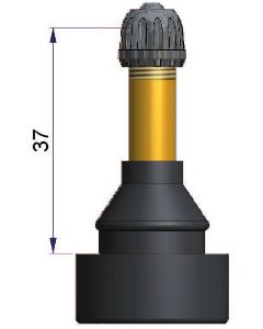 Valve droite haute pression de 37 mm TR801 HP - pour trou de jante de 16 mm - Pression maxi à froid de 5,5 bars