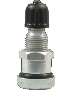 Valve droite de 30 mm en alliage légé - pour trou de jante de 11,5 mm - Pression maxi 4,5 bars - Couple de serrage de 10 à 12 N.m.