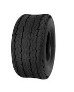 Roue complète remorque - Deli S-368 - 16.5x6.50-8 TL 73M 6PR / Jante grise en acier - 5.50Ax8 H2 / 4 trous - déport ET-25 / entre-axe Ø60x100 /  trou de fixation Ø14.5 / Valve TR600HP