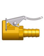 Embout raccord de tuyau de gonflage de Ø intérieur 7 mm - pour fixation sur valve type Schrader (tourisme, moto, poids-lourds)