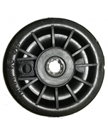 Jante nue Tubeless - 2.10x4 - en plastique noire - 1 seule partie - avec moyeu centré à roulement à rouleaux de 20x75