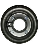 Jante en Acier - 2 parties - 2.10x4 - TT / 4 trous - déport  ET0 / entre-axe Ø51.3x75 / trou de fixation Ø8.0 / Trou de valve Ø11.5