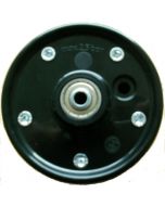 Jante polypoprène nue en 2 parties - pour orthopédie -  1.50x3.75 - Moyeu à roulement à billes de 8x60