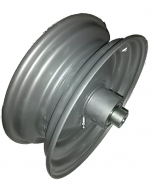 Jante nue routière pour remorque NOVAL avec roulement à billes diamètre 12mm et graisseur - 2.50x8 TL - ET0 - Moyeu Ø12x141