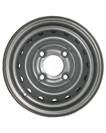 Jante grise nue en acier - 4.00Jx13 H2 TL / 4 trous - déport ET30 / entre-axe Ø57x100 / trou de fixation Ø15.5 / Trou de valve Ø11.3