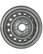 Jante grise nue en acier - 4.50Jx13 H2 TL / 5 trous - déport ET30 / entre-axe Ø66.6x112 / trou de fixation Ø15.5 / Trou de valve Ø11.3