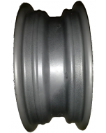 Jante grise nue en acier - 4.50Jx13 H2 TL / 4 trous - déport ET30 / entre-axe Ø57.0x100 / trou de fixation Ø16.0 / Trou de valve Ø11.3