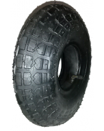 Set (pneu + chambre à air avec valve coudée)  4.10/3.50-4 TT 4PR