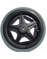 Roue orthopédique INCREVABLE - Bandage Gris Polyuréthane - Ø175x28 · 7x1 -  Moyeu roulements à billes (608 2RS) de Ø8x38