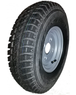 Roue complète remorque - Veloce V-7582 - 4.80/4.00-8 TL 70N 6PR / Jante grise en acier - déport ET0 / entre-axe Ø60x100 / trou de fixation Ø14.0 / Valve TR600 HP (Haute Pression)